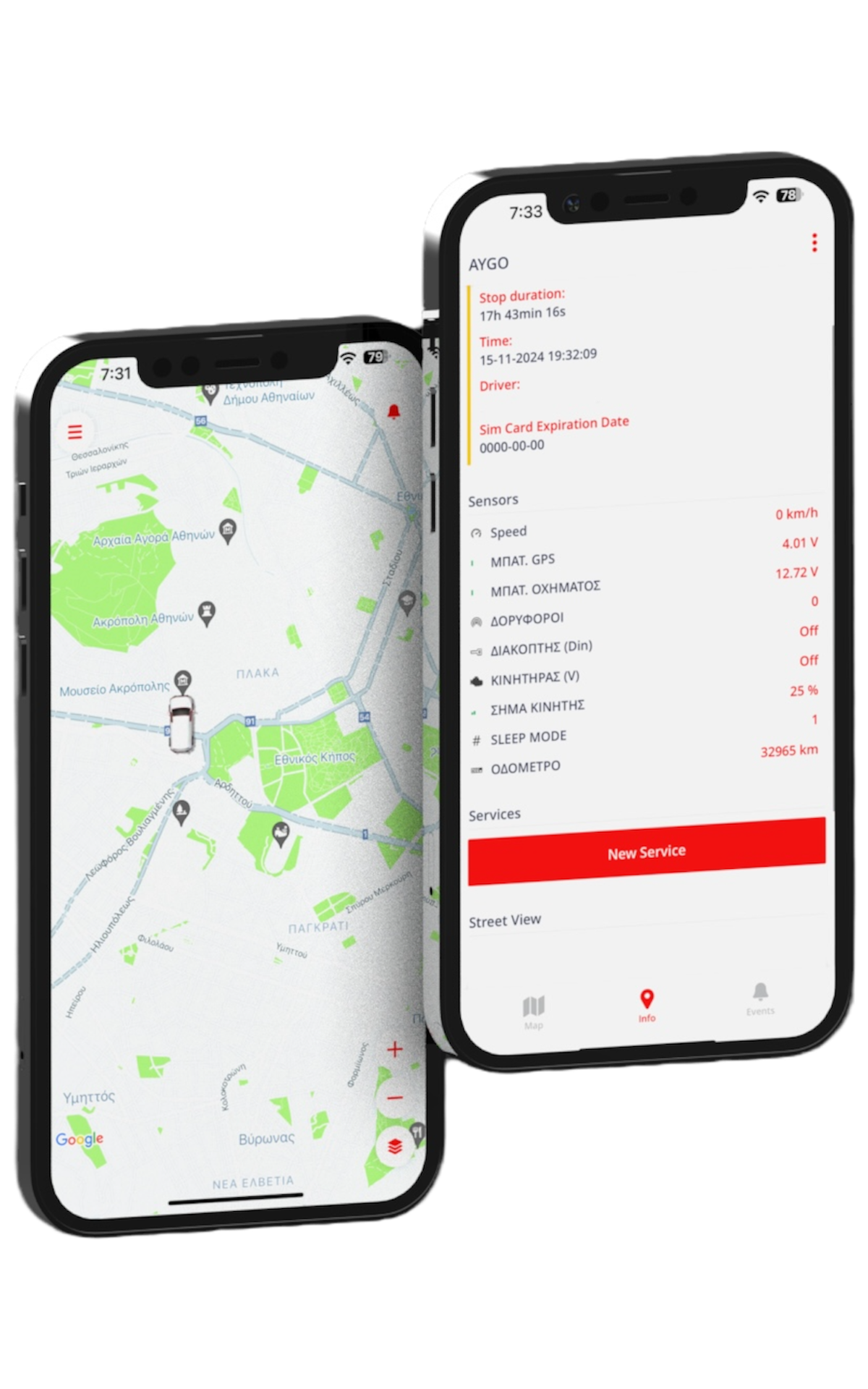 sistema di localizzazione auto