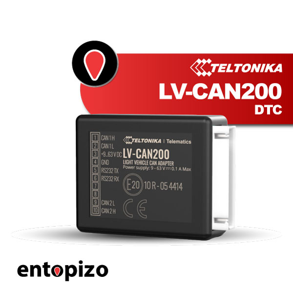 Adattatore CAN per veicoli leggeri Teltonika LV-CAN200 DTC